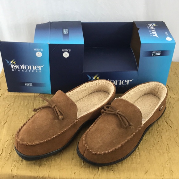 isotoner signature memory foam slippers